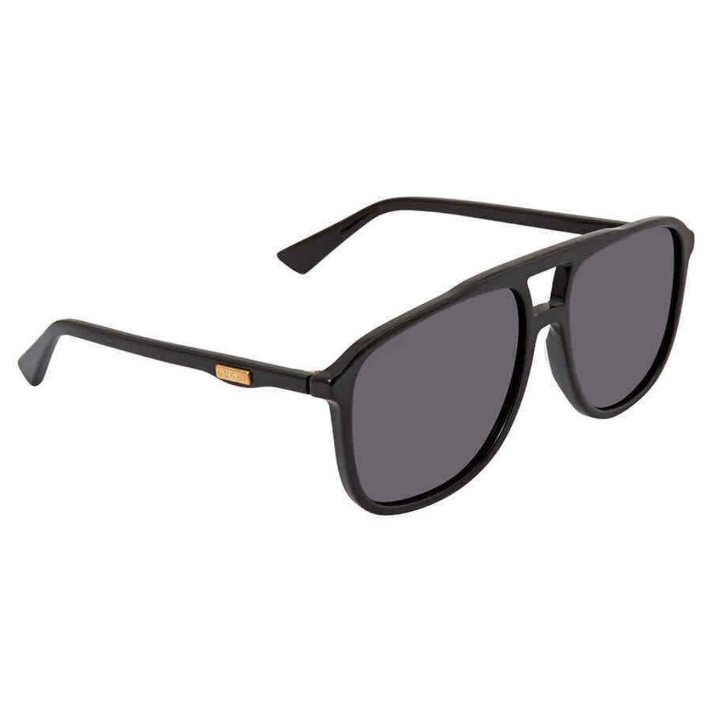 NEW Gucci Grey Rectangular Men's Sunglasses